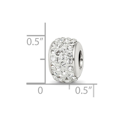 Sterling Silver Reflections White Full Preciosa Crystal Bead
