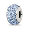 Sterling Silver Reflections Light Blue Full Preciosa Crystal Bead