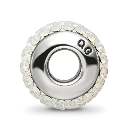Sterling Silver Reflections Cream Full Preciosa Crystal Bead