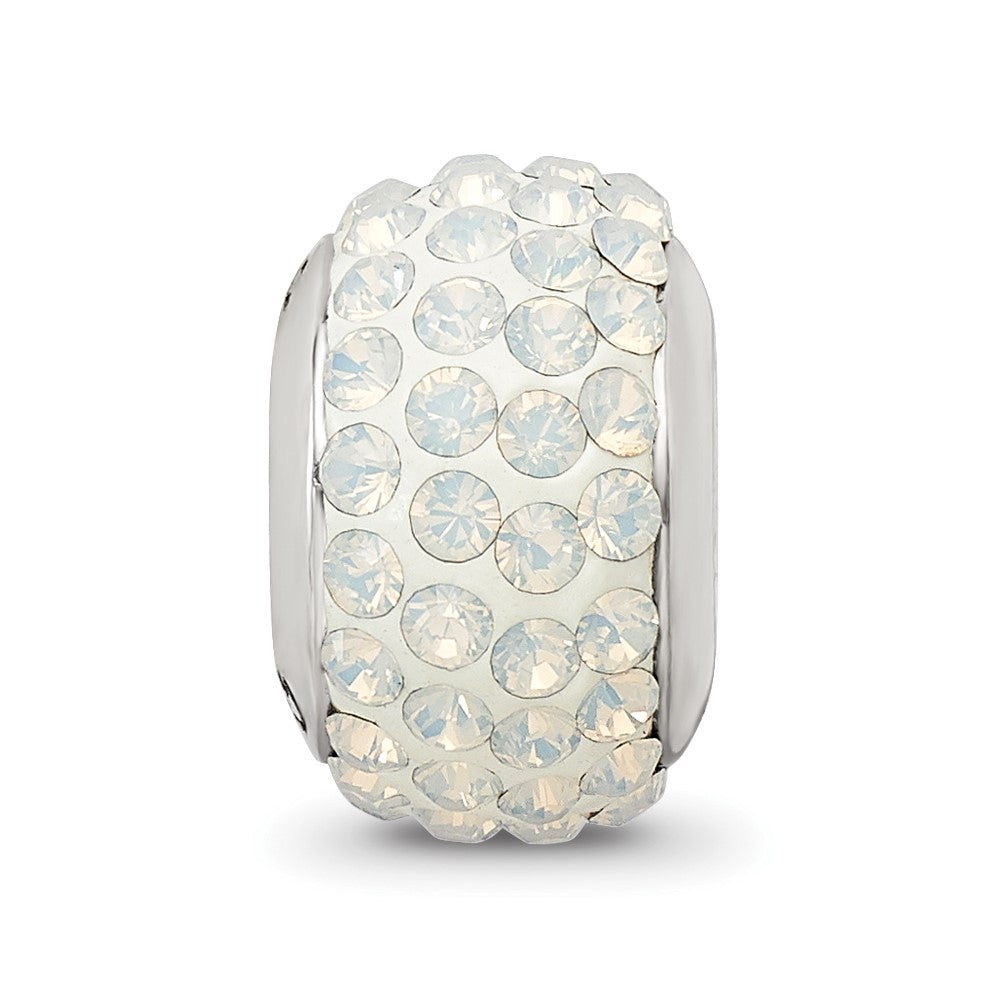 Sterling Silver Reflections Cream Full Preciosa Crystal Bead