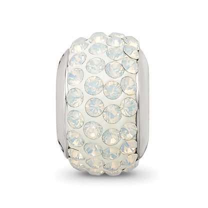 Sterling Silver Reflections Cream Full Preciosa Crystal Bead