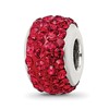 Sterling Silver Reflections Scarlet Full Preciosa Crystal Bead