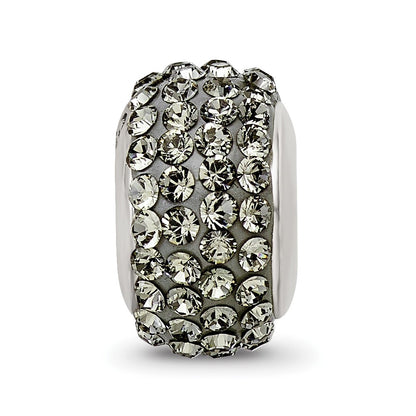 Sterling Silver Reflections Silver/Grey Full Preciosa Crystal Bead