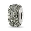 Sterling Silver Reflections Silver/Grey Full Preciosa Crystal Bead