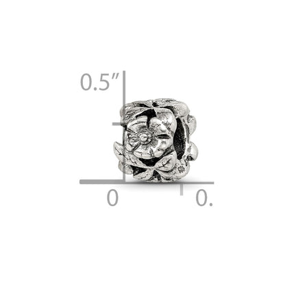 Sterling Silver Reflections Floral Bead