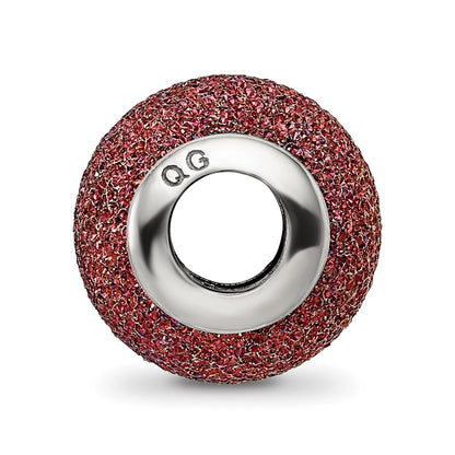Sterling Silver Reflections Purple Laser Cut Bead