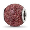 Sterling Silver Reflections Purple Laser Cut Bead