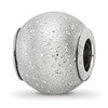 Sterling Silver Reflections Grey Laser Cut Bead