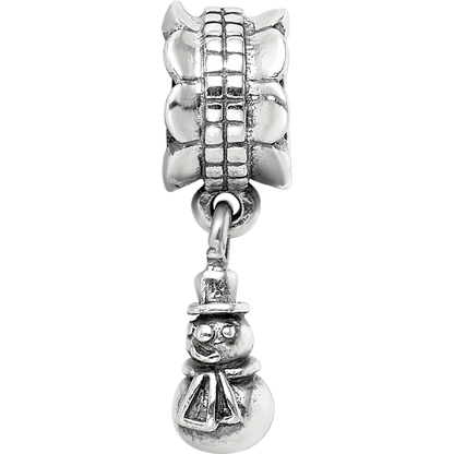 Sterling Silver Reflections Snowman Dangle Bead
