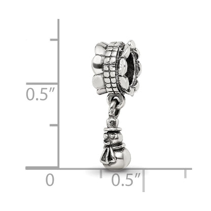 Sterling Silver Reflections Snowman Dangle Bead