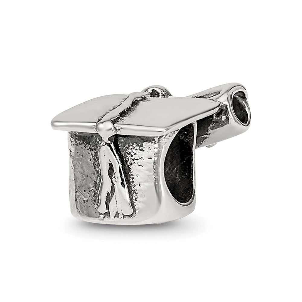 Sterling Silver Reflections Graduation Cap & Diploma Bead