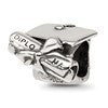 Sterling Silver Reflections Graduation Cap & Diploma Bead