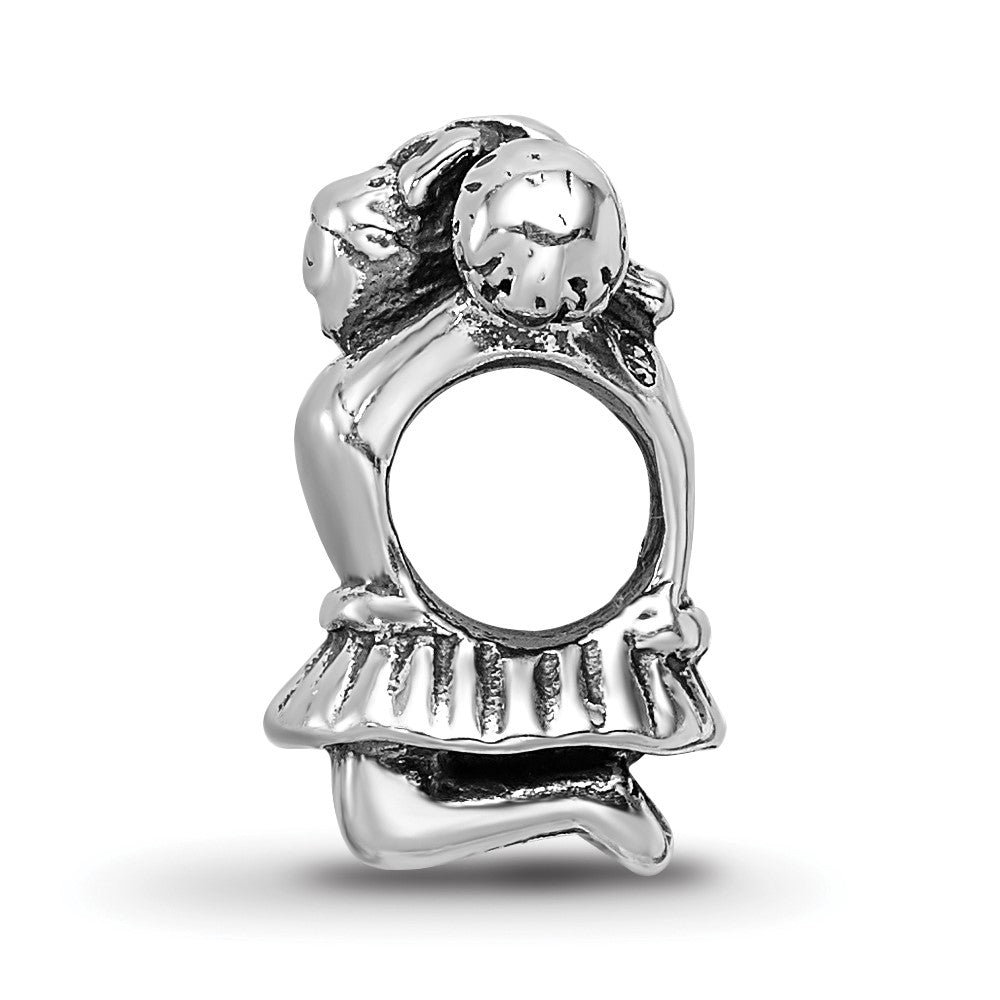 Sterling Silver Reflections Cheerleader Bead