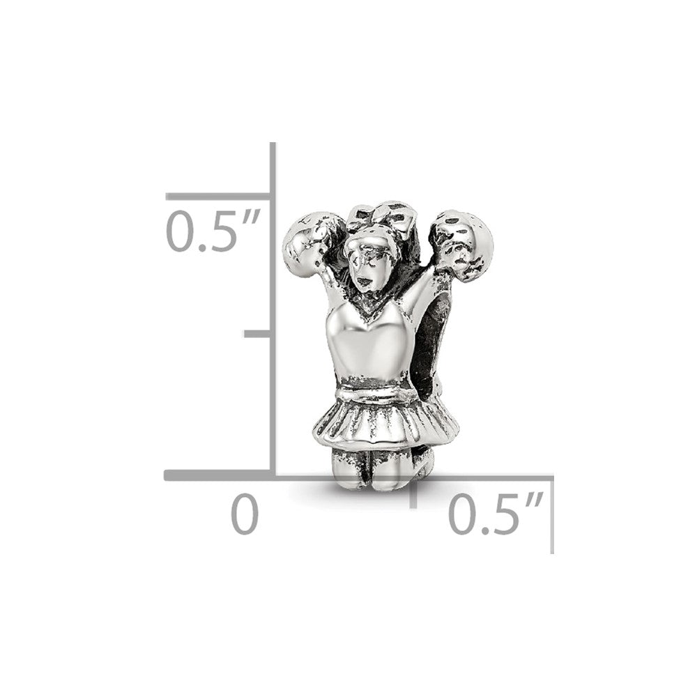 Sterling Silver Reflections Cheerleader Bead
