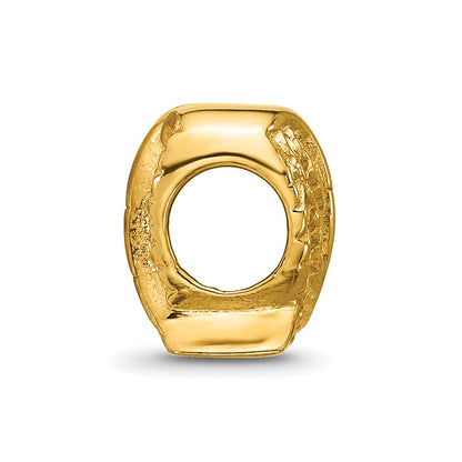 Sterling Silver Reflections Gold-plated Angel Wings Bead