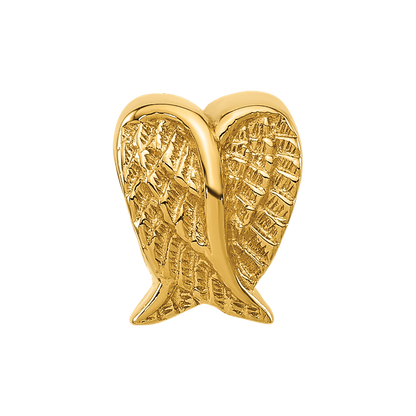 Sterling Silver Reflections Gold-plated Angel Wings Bead