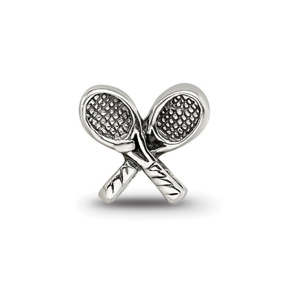 Sterling Silver Reflections Kids Tennis Racquets Bead