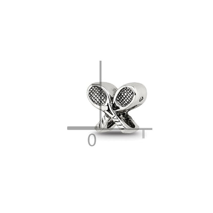 Sterling Silver Reflections Kids Tennis Racquets Bead