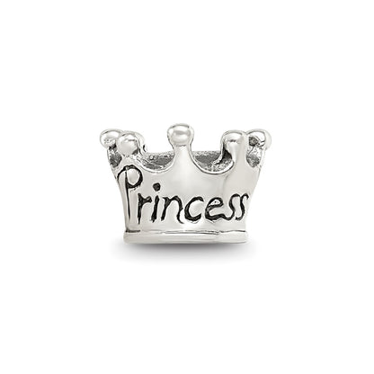 Sterling Silver Reflections Kids Princess Crown Bead