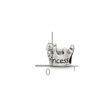 Sterling Silver Reflections Kids Princess Crown Bead