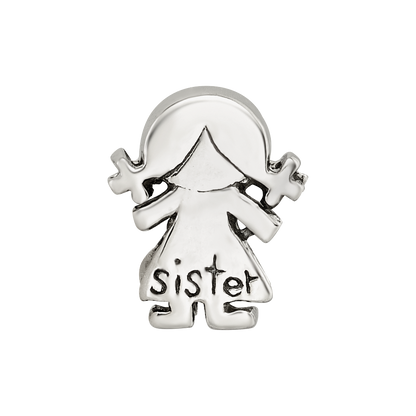 Sterling Silver Reflections Little Sister Girl Bead