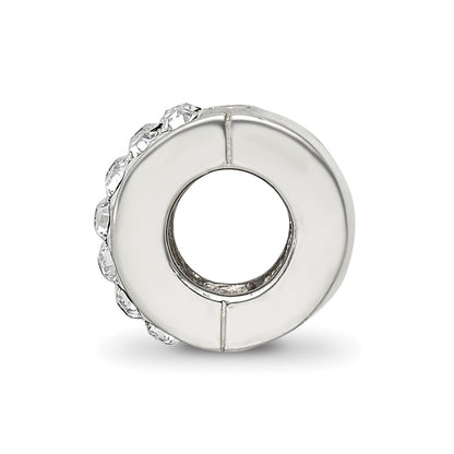 Sterling Silver Reflections Clear Preciosa Crystal Bead