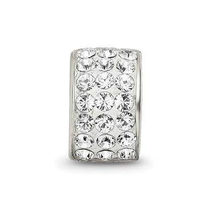 Sterling Silver Reflections Clear Preciosa Crystal Bead