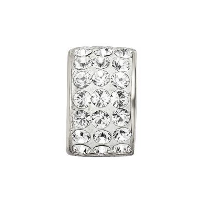 Sterling Silver Reflections Clear Preciosa Crystal Bead