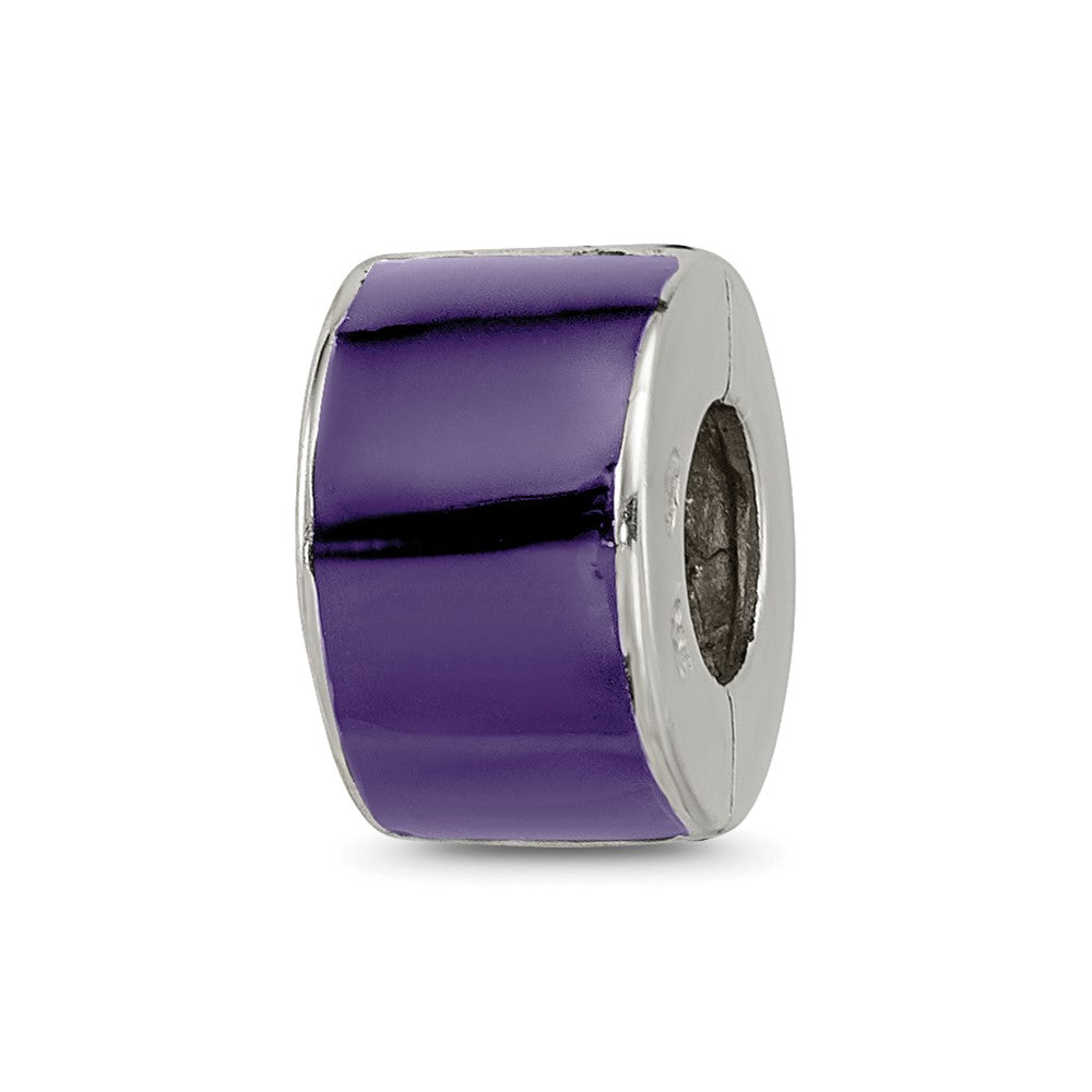 Sterling Silver Reflections Purple Preciosa Crystal Bead