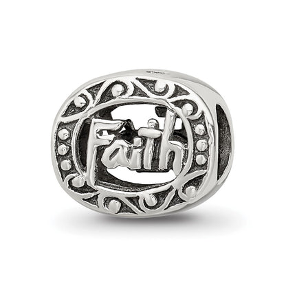 Sterling Silver Reflections Faith Bead