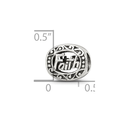 Sterling Silver Reflections Faith Bead