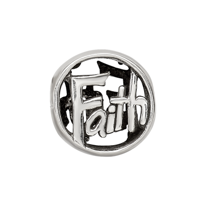 Sterling Silver Reflections Faith Bead