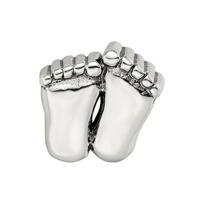 Sterling Silver Reflections Feet Bead