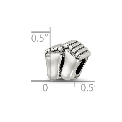 Sterling Silver Reflections Feet Bead