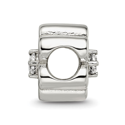 Sterling Silver Reflections Four Leaf Clover w/ CZ Bead