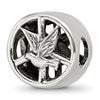 Sterling Silver Reflections Dove & Peace Sign Bead