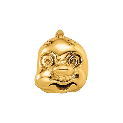 Sterling Silver Gold-plated Reflections Fish Bead