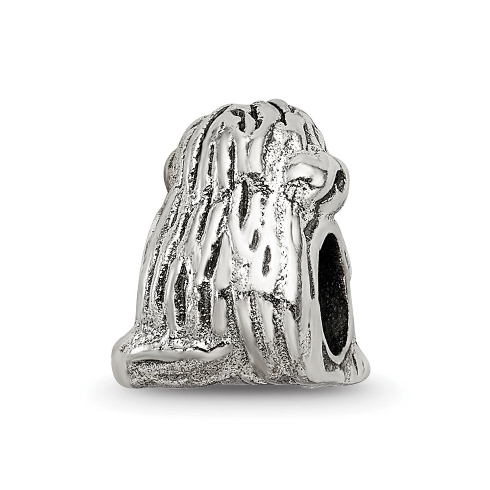 Sterling Silver Reflections Sitting Puppy Bead