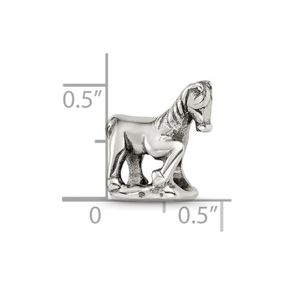 Sterling Silver Reflections Horse Bead