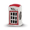 Sterling Silver Reflections Enameled Telephone Booth Bead
