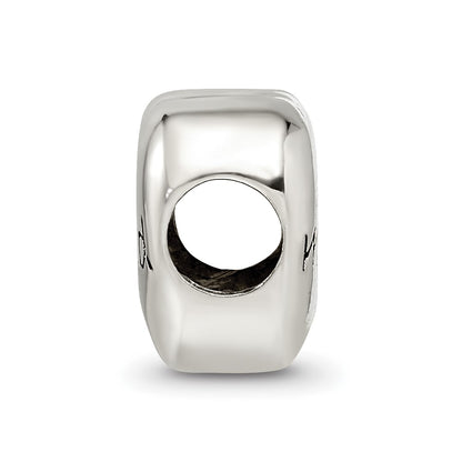Sterling Silver Reflections Enameled Just Married Heart Bead