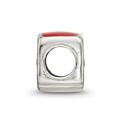 Sterling Silver Reflections Enamel London Double Decker Bus Bead