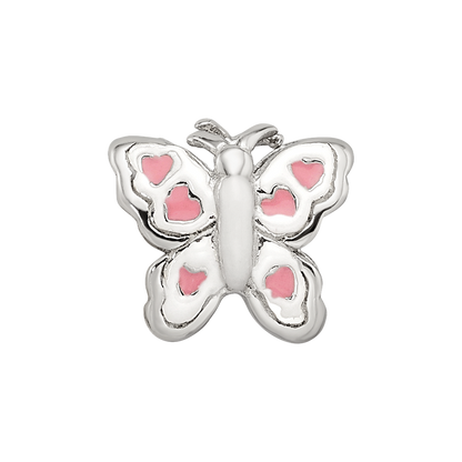 Sterling Silver Reflections Kids Enameled Butterfly Bead