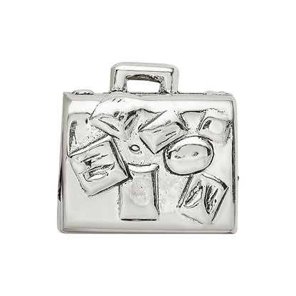Sterling Silver Reflections Suitcase Bead
