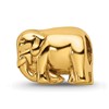 Sterling Silver Gold-plated Reflections Elephant Bead