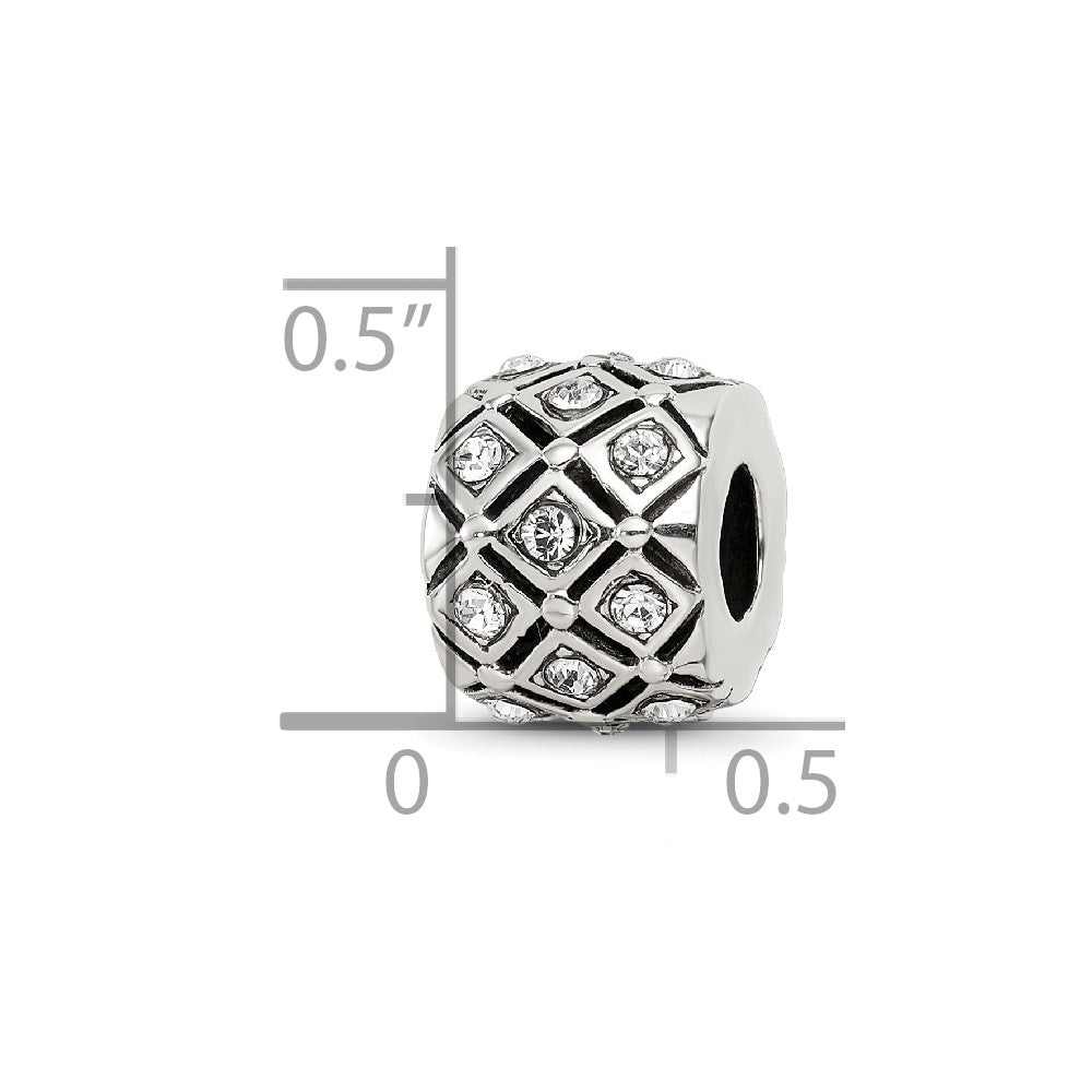 Sterling Silver Reflections April Preciosa Crystal Bead