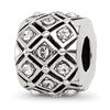 Sterling Silver Reflections April Preciosa Crystal Bead