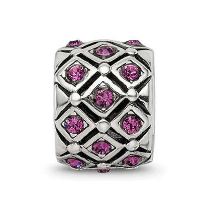 Sterling Silver Reflections February Preciosa Crystal Bead