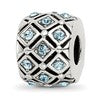 Sterling Silver Reflections March Preciosa Crystal Bead