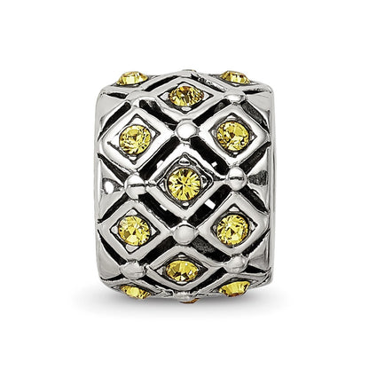 Sterling Silver Reflections November Preciosa Crystal Bead